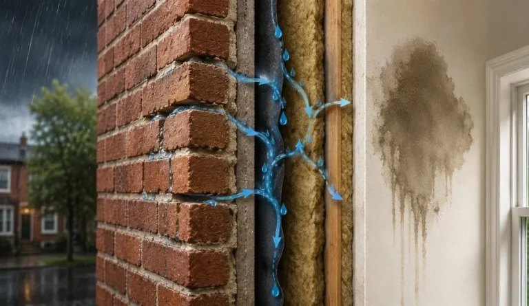 One Wall, Several Symptoms: Connecting Interior Dampness to Visible Mortar Damage Without Assuming the Cause